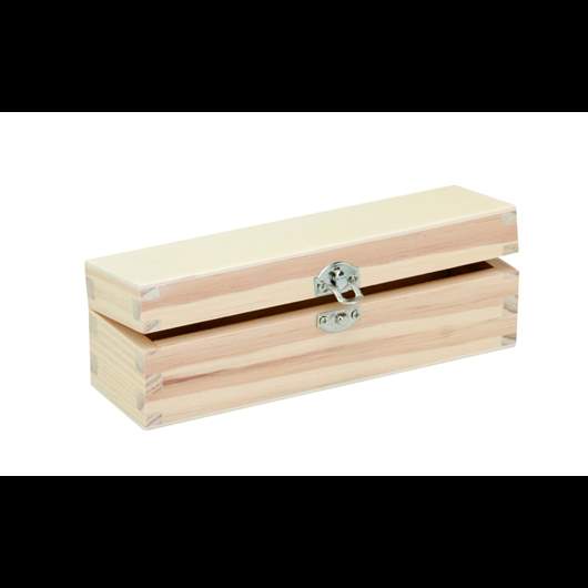 Rectangular wooden box 17x5x5,5cm